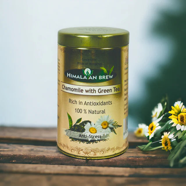 Himalayan Brew – Chamomile Green Tea (90g Loose Leaf)
