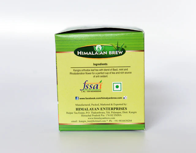 Himalayan Brew – Tulsi Herbal Green Tea Bags (25 Bags)