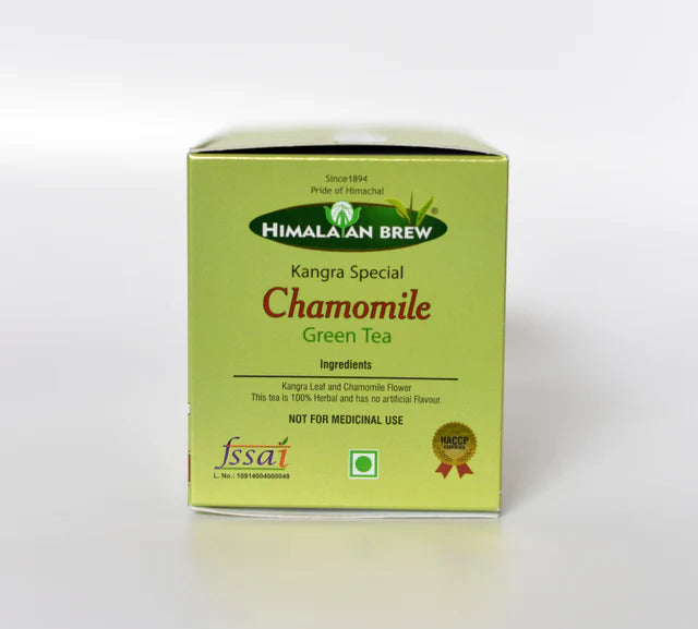 Himalayan Brew – Kangra Special Chamomile Green Tea Bags (25 Bags)