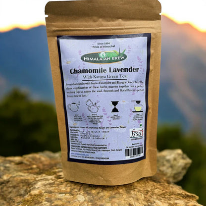 Himalayan Brew – Chamomile Lavender with Kangra Green Tea (50g Loose Leaf)