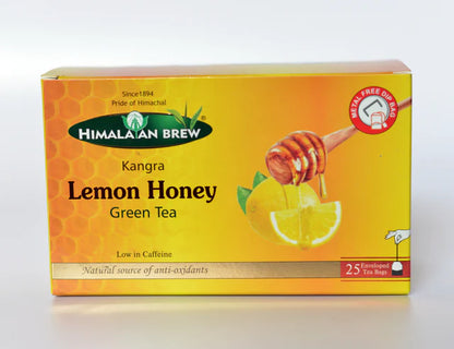Himalayan Brew – Kangra Lemon Honey Green Tea Bags (25 Bags)